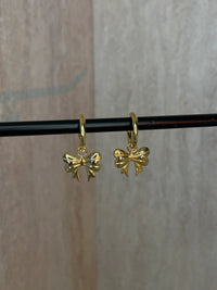 Bow Drop Hoops