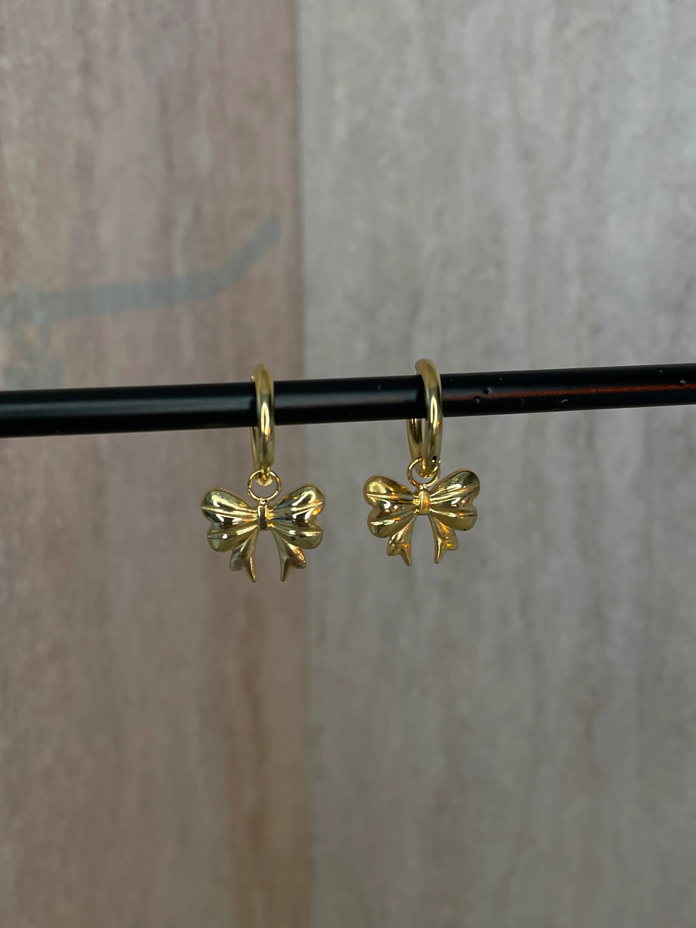 Bow Drop Hoops