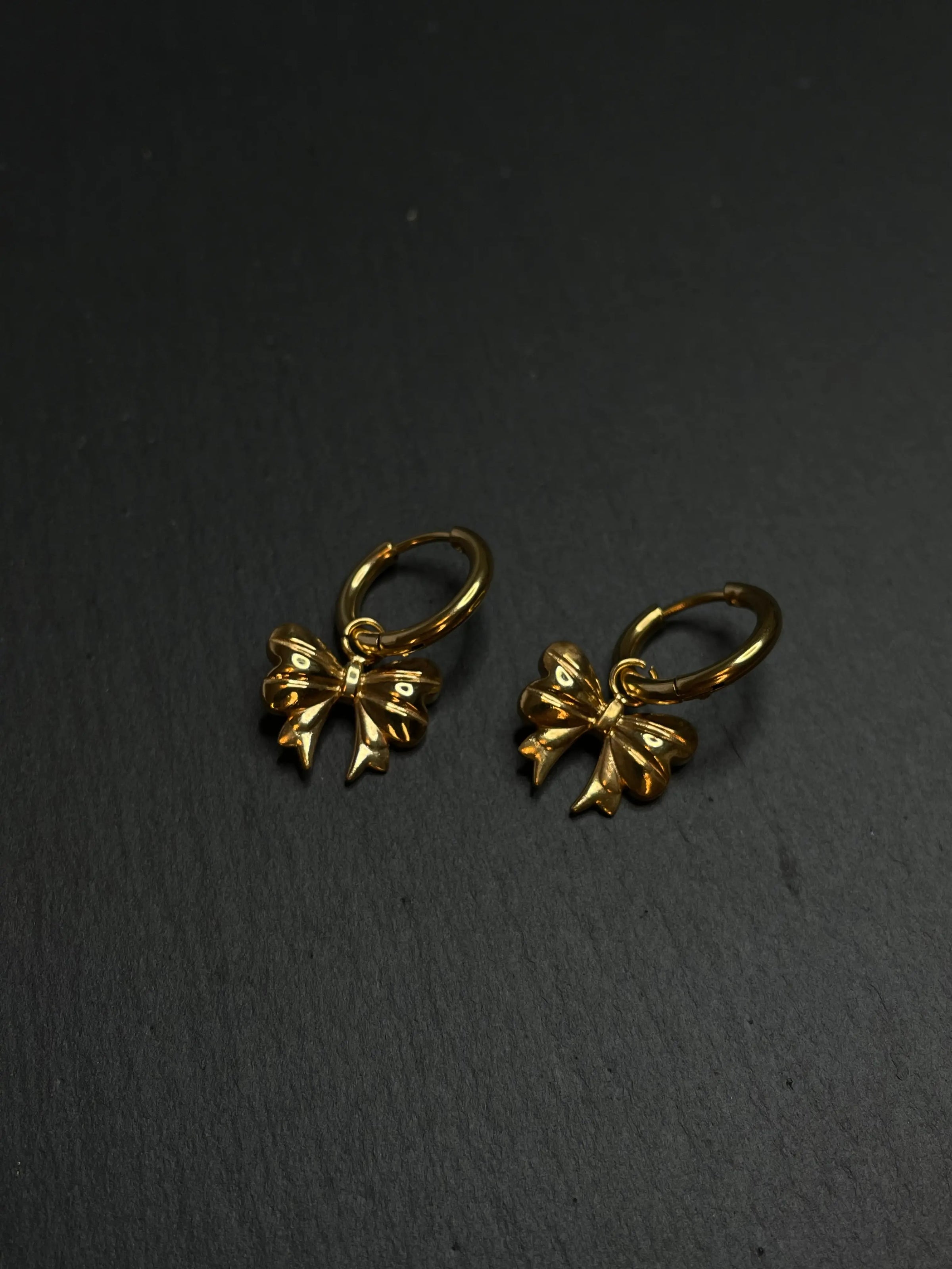 Bow Drop Hoops